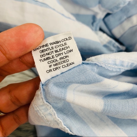 Striped button down top - Picture 5 of 8